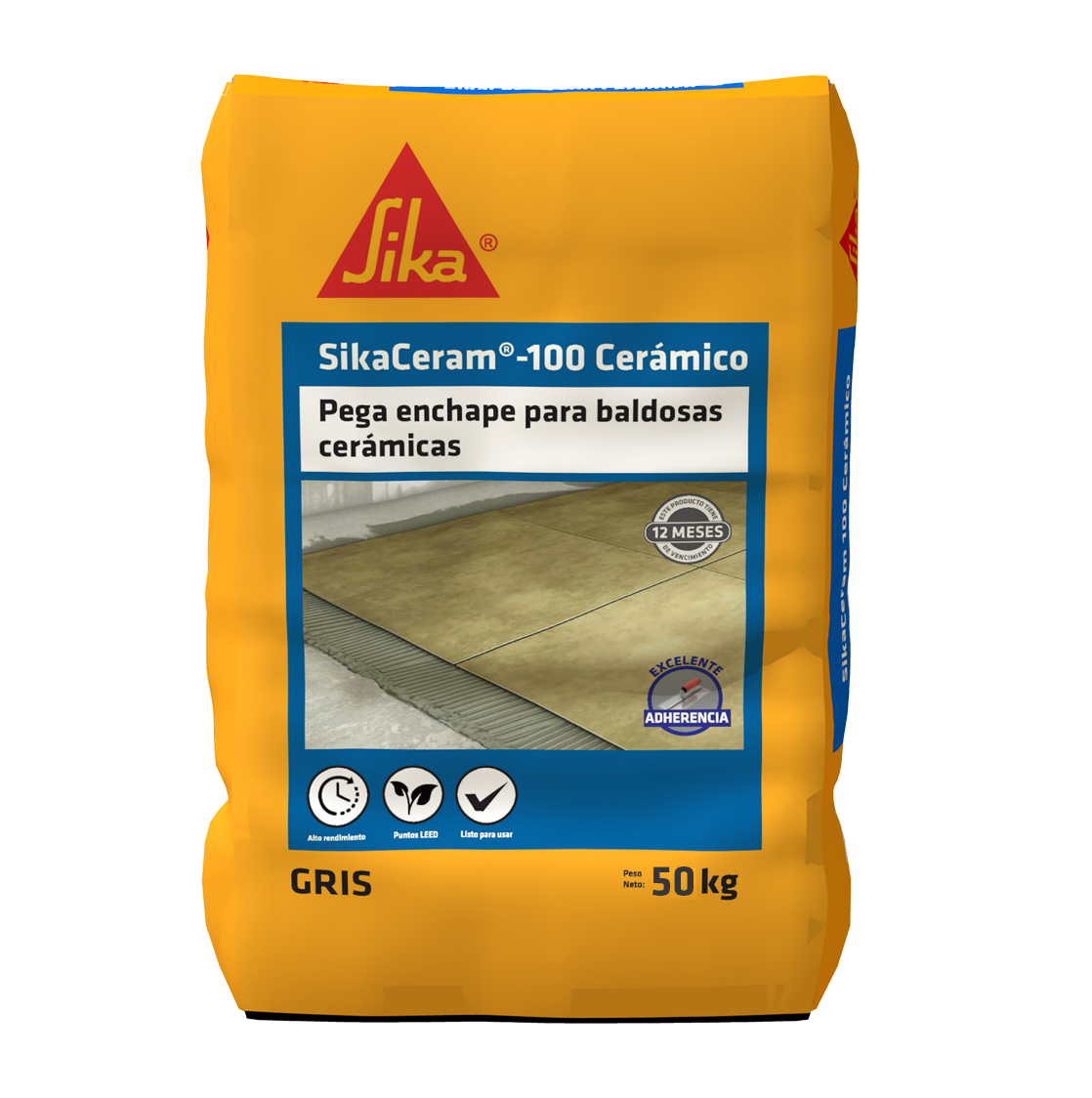 SIKACERAM CERAMICO 25KG GRIS