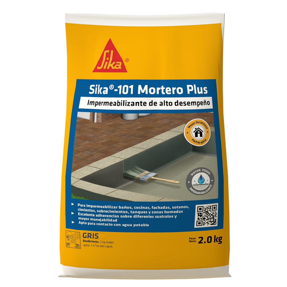SIKA 101 MORTERO PLUS GRIS 2 KG