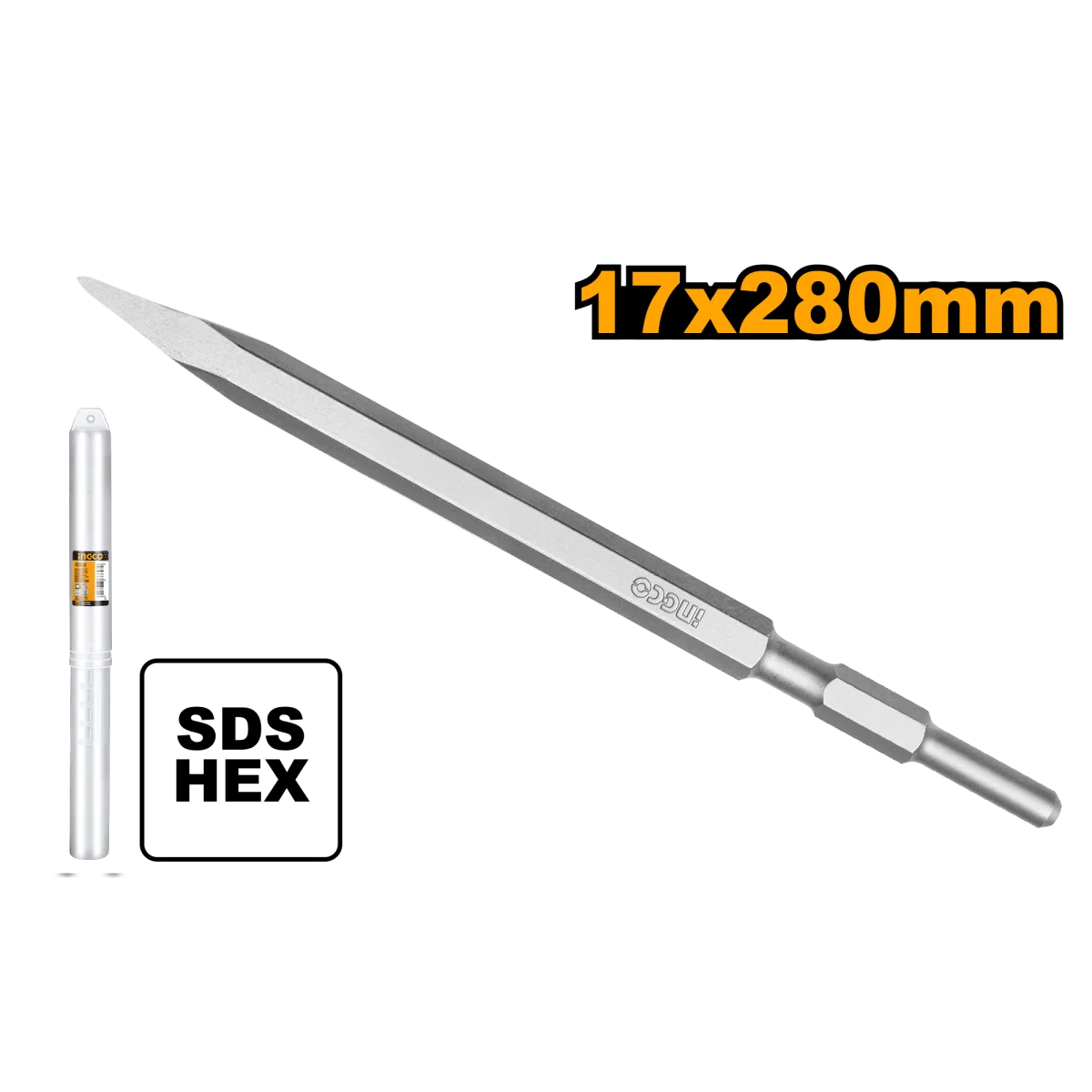 Cincel Sds Hex De Punta 17x280mm INGCO DBC0512801