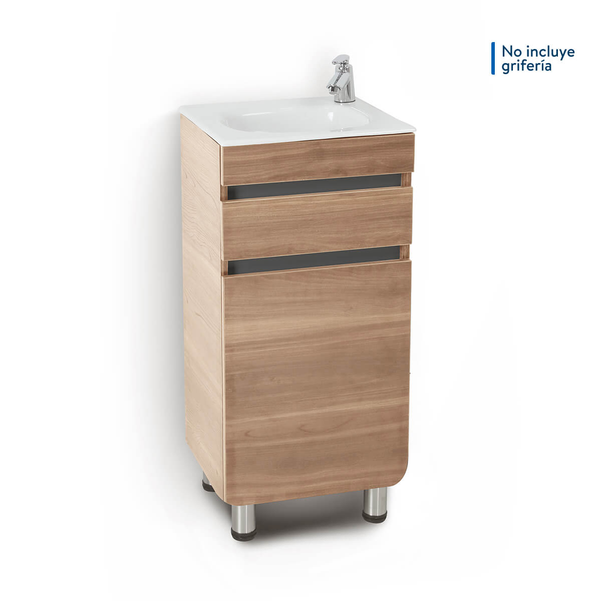 MUEBLE ALUVIA PISO MIEL 45X45 CON LAVAMANOS