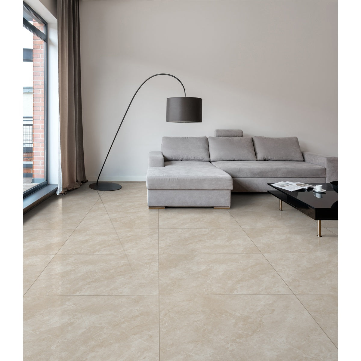 PISO LINARES BEIGE 60X60 CAJA 1.8 MTS