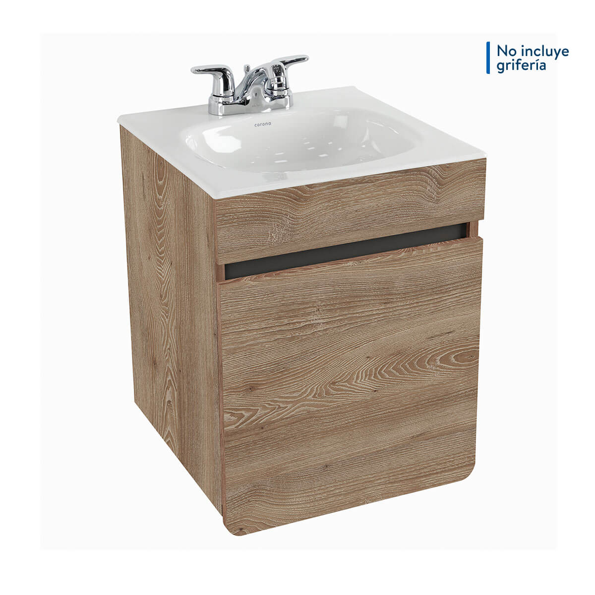 MUEBLE ALUVIA ELEVADO MIEL 45X45 CON LAVAMANOS