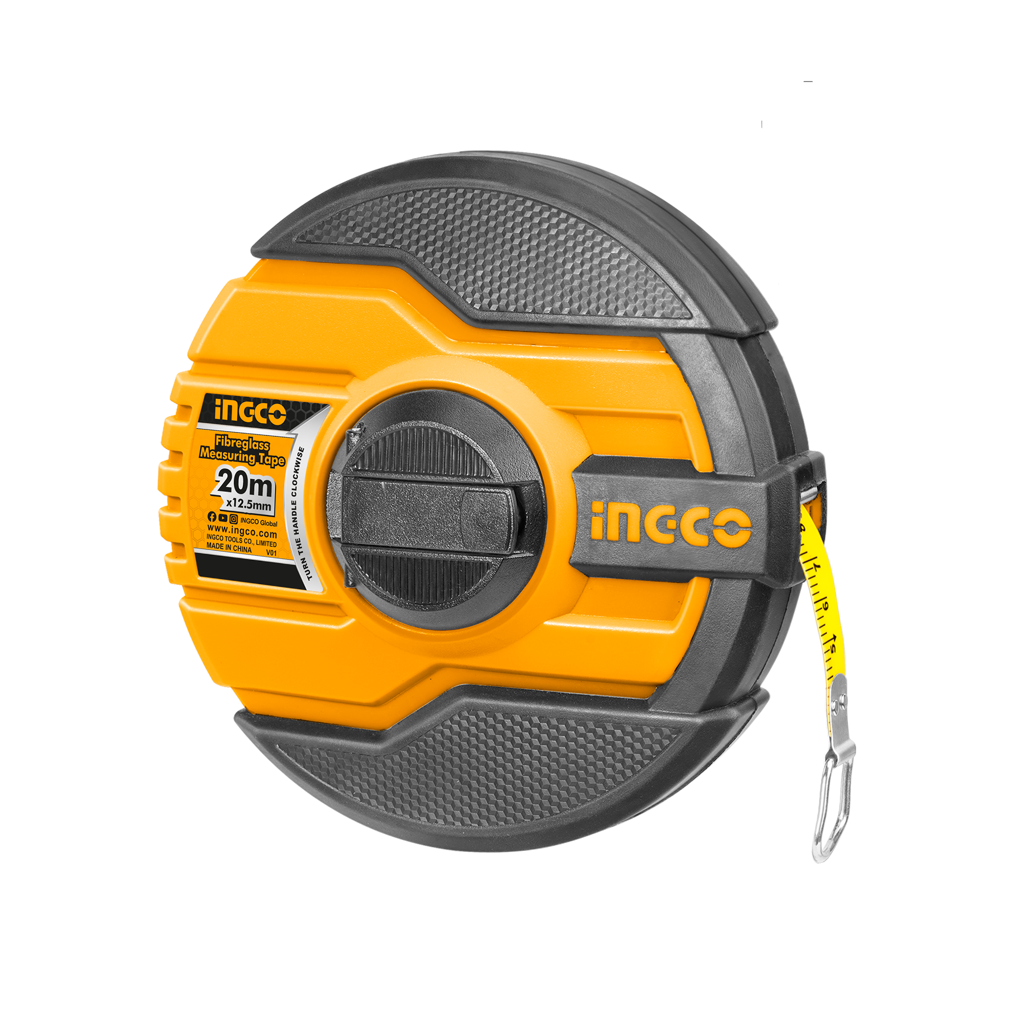 Cinta Metrica Fibravidrio 20Mtsx 12,5Mm INGCO HFMT8320 - MARKEMSTORE