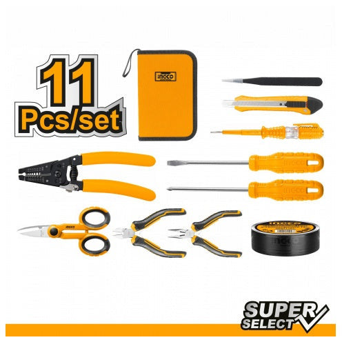 Juego Herramientas Para Electricista 11Pzs Ingco Hkets0111 - MARKEMSTORE