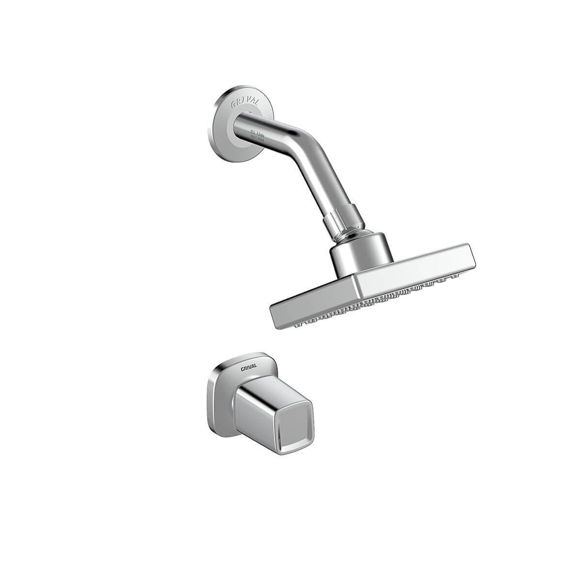 DUCHA SENCILLA CASCADE CROMO SOLID