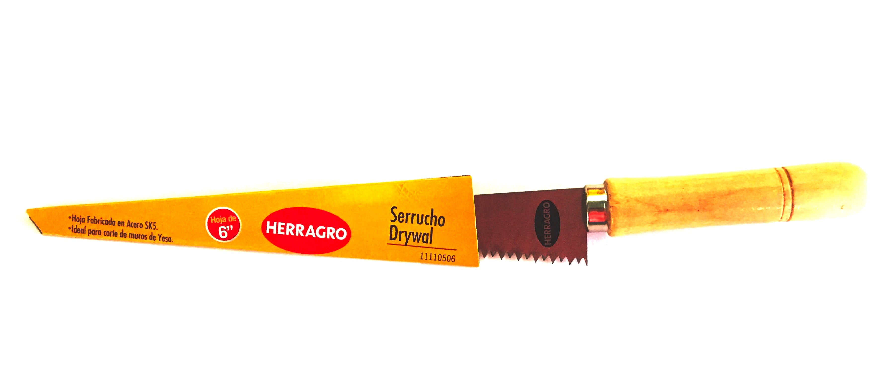 SERRUCHO DRYWALL 6" HERRAGRO