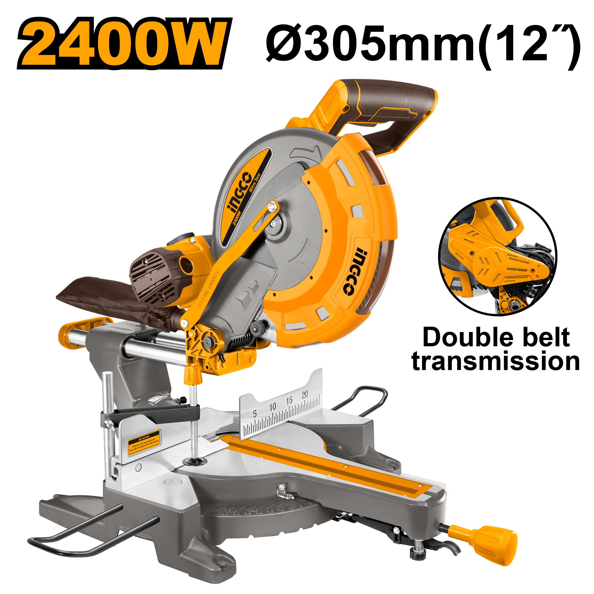 Ingleteadora 12X1-12/64 2400W INGCO UBM2S24007 - MARKEMSTORE