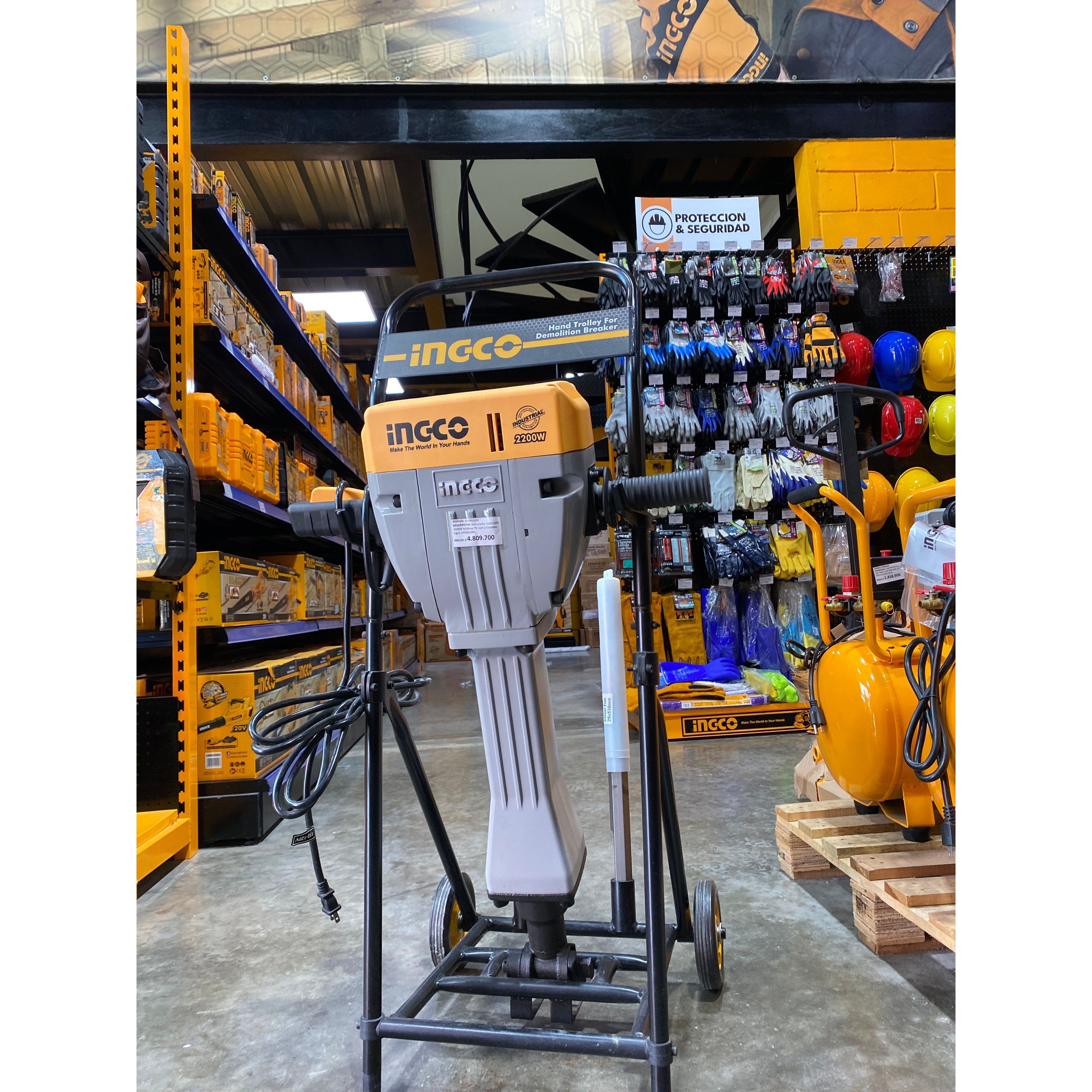 Demoledor 2200W Con 2 Cinceles Ingco UPDB22001 - MARKEMSTORE