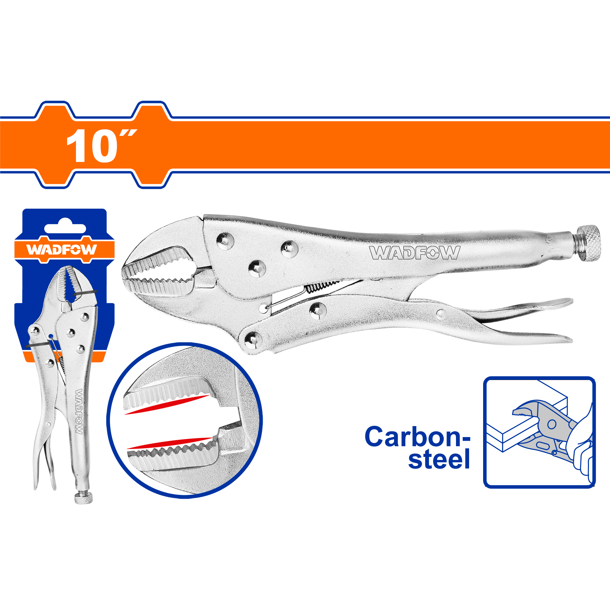 Hombresolo Recto 10 Acero Carbón 0-43Mm WADFOW WLP2C10 - MARKEMSTORE