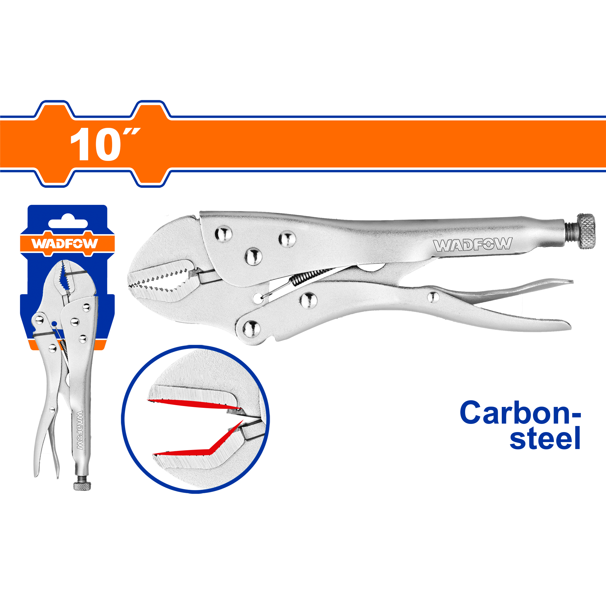 Hombresolo En V 10" Acero Carbón WADFOW WLP9C10 - MARKEMSTORE