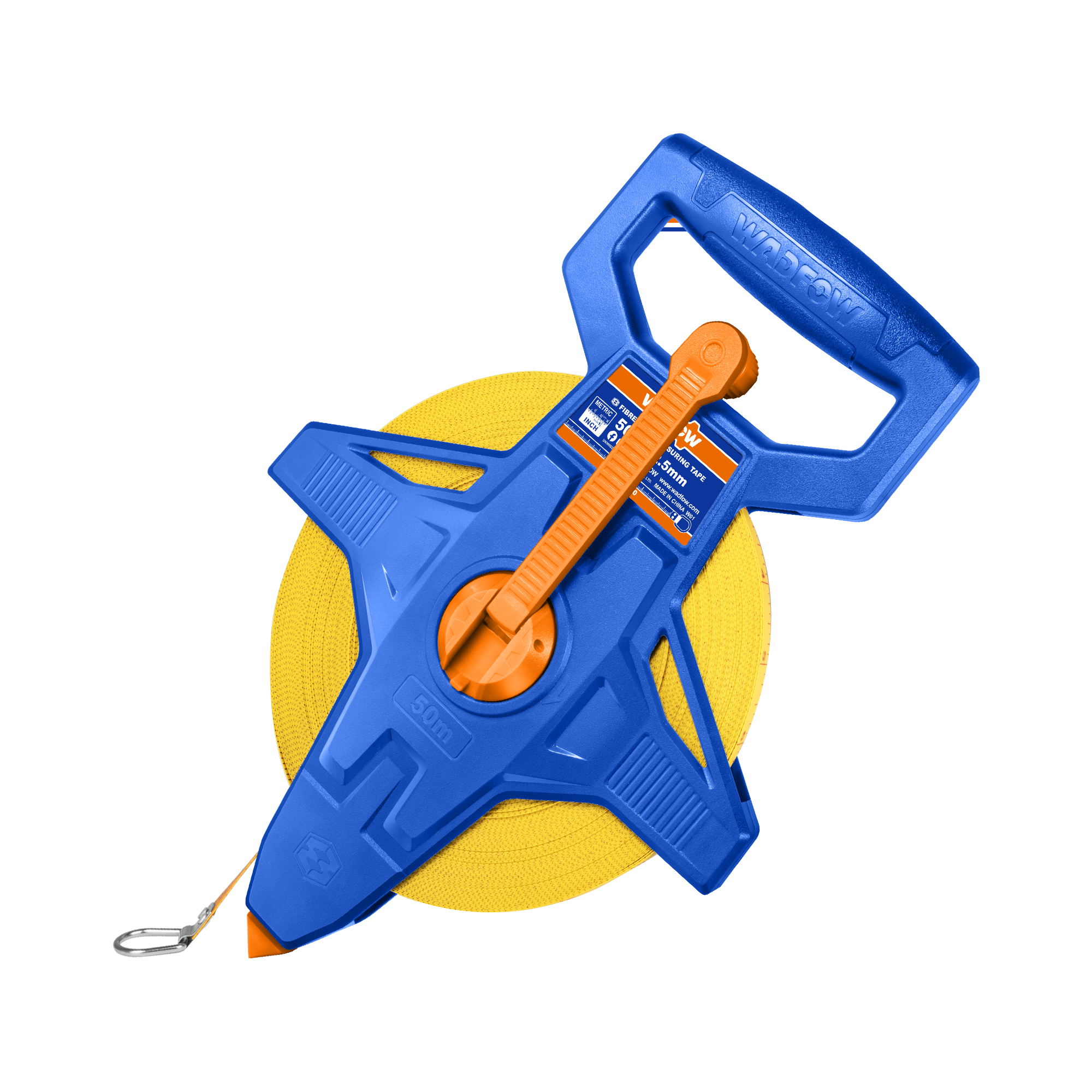 Cinta Métrica 50M Mt/Pulg Fibra Retráctil WADFOW WMT2550 - MARKEMSTORE