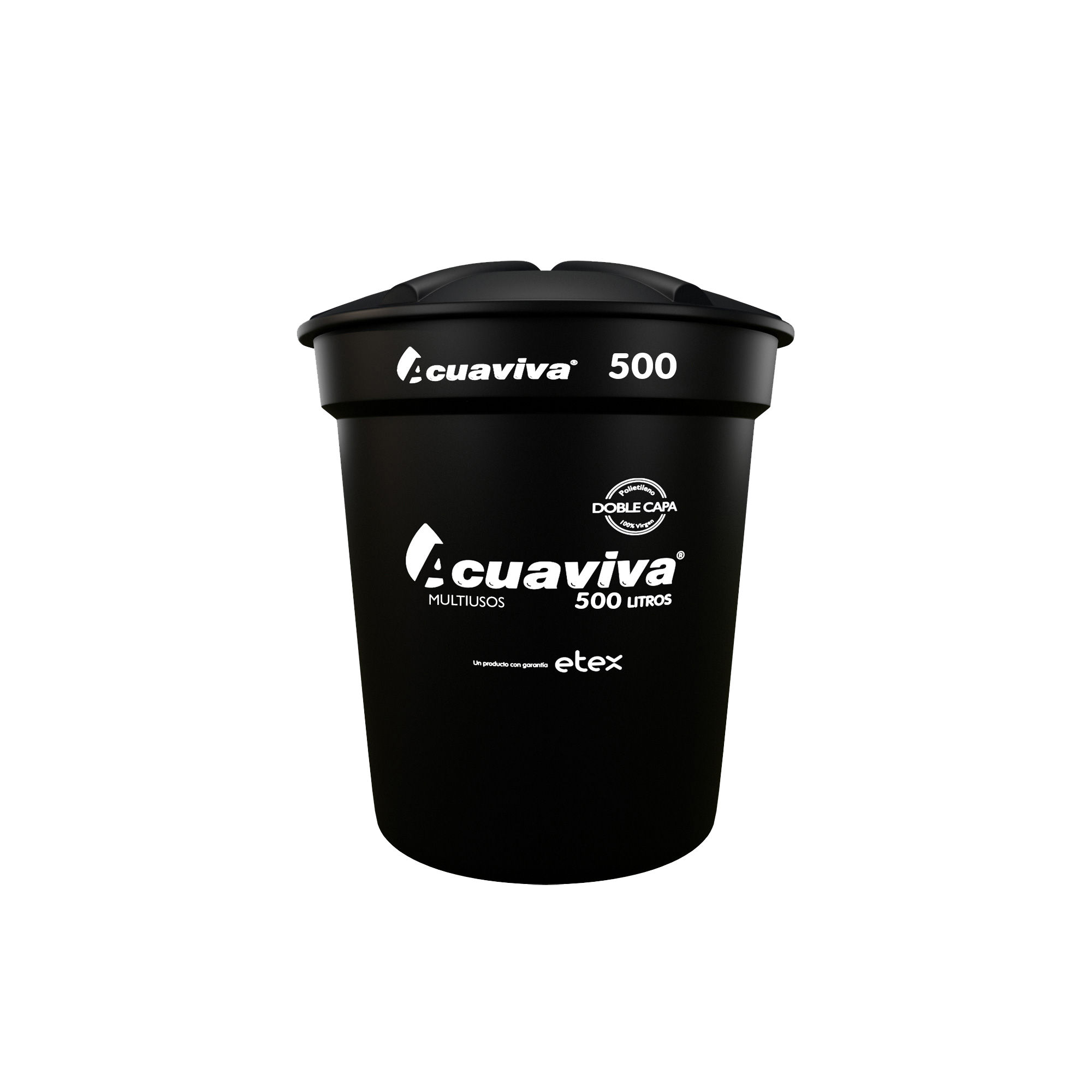 TANQUE AGUA 500 LT CON CONEXIONES ACUAVIVA