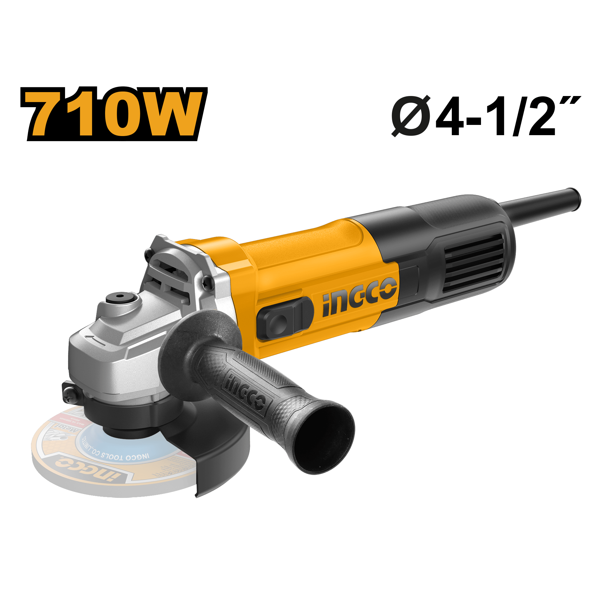 Pulidora Angular 4 1/2" 710W Ingco UAG7118 - MARKEMSTORE