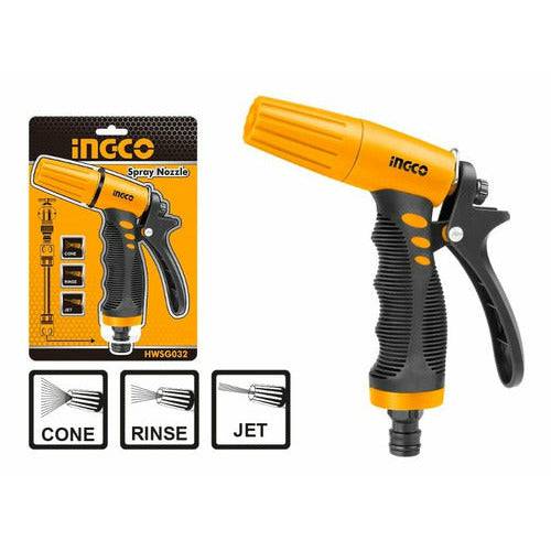 Ingco Pistola De Riego Para Manguera Boquilla Ajustable - MARKEMSTORE