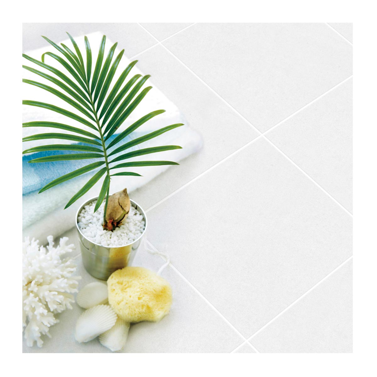 PISO MIKONOS ARD BLANCO 33.8X33.8 CAJA 1.60 MTS