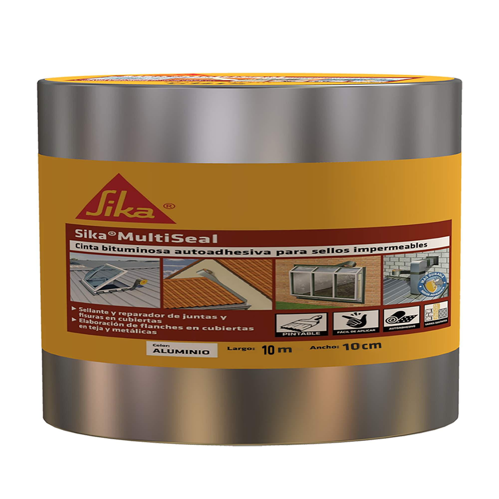 SIKA MULTISEAL 10CM ALUMINIO ROLLO 10MT