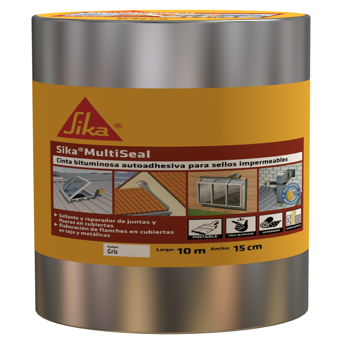 SIKA MULTISEAL 15CM GRIS ROLLO 10MT