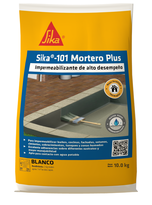 SIKA 101 MORTERO PLUS BLANCO 10 KG