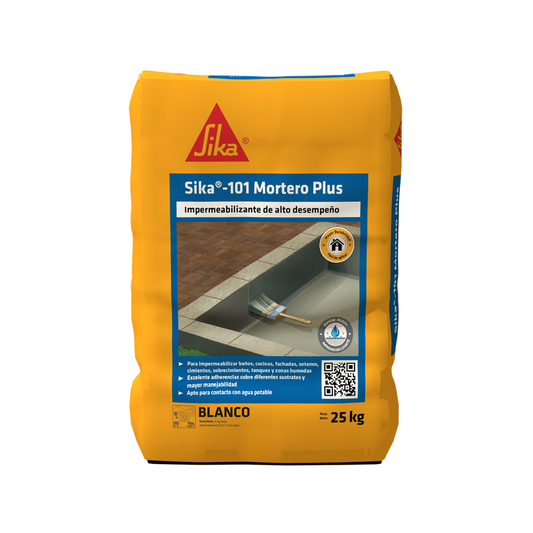 SIKA 101 MORTERO PLUS BLANCO 25 KG