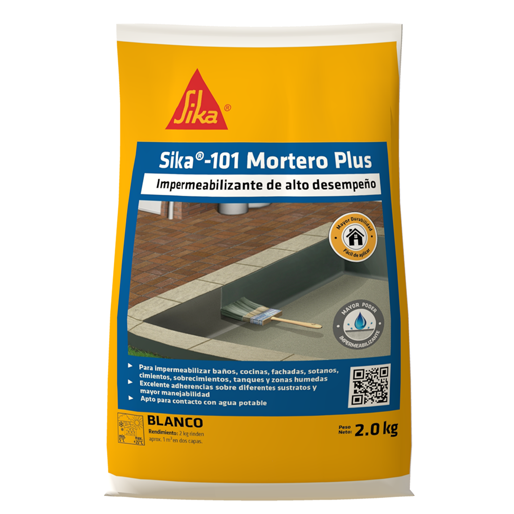 SIKA 101 MORTERO PLUS BLANCO 2 KG