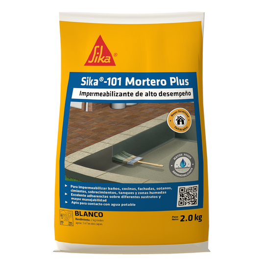 SIKA 101 MORTERO PLUS BLANCO 2 KG