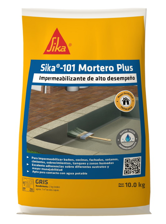 SIKA 101 MORTERO PLUS GRIS 10 KG