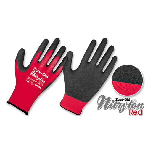 Guantes Naylon Recubiertos En Nitrilo - Nitrylon Red T-8 11924408 - MARKEMSTORE