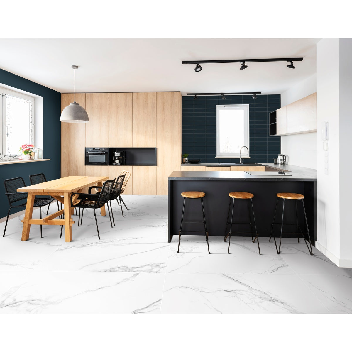 PORCELANATO Porcelatech® Rectificado Greco Blanco Caras Diferenciadas 61X121.5 CAJA 1.48