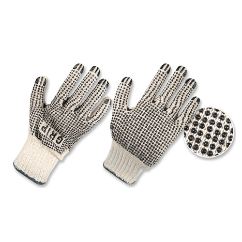 Guantes Hilaza Algodón Puntos Pvc 2 Caras 19800111 - MARKEMSTORE