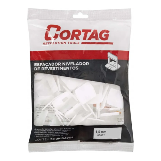 Separador P/Nivelar 1.5 mm Bolsa por 50 Unds CORTAG REF. 60692 - MARKEMSTORE