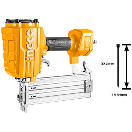 Clavadora Neumatica 18-64Mm Diam2.2Mm 75-116psi Ingco ACN18641 - MARKEMSTORE