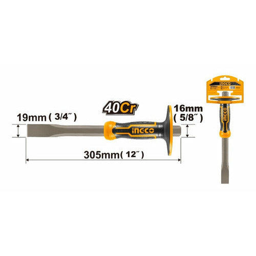 Cincel De Pala Para Concreto 16x19x254mm Hccl851916 Ingco - MARKEMSTORE