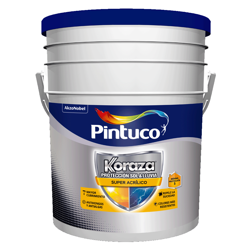 PINTURA KORAZA 5 BLANCO BALDE 2.5GAL