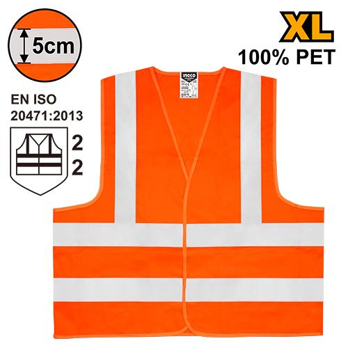Chaleco Reflectivo Poliester Talla Xl INGCO RV02C - MARKEMSTORE
