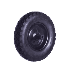 RUEDA CARRETILLA ANTIPINCHAZOS 3.5 X 8 BUJES NYLON HERRAGRO