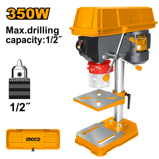 Taladro De Banco 120V 60Hz 350W Mandril 1/2 760-3070Rpm Ingco Udp133505 - MARKEMSTORE