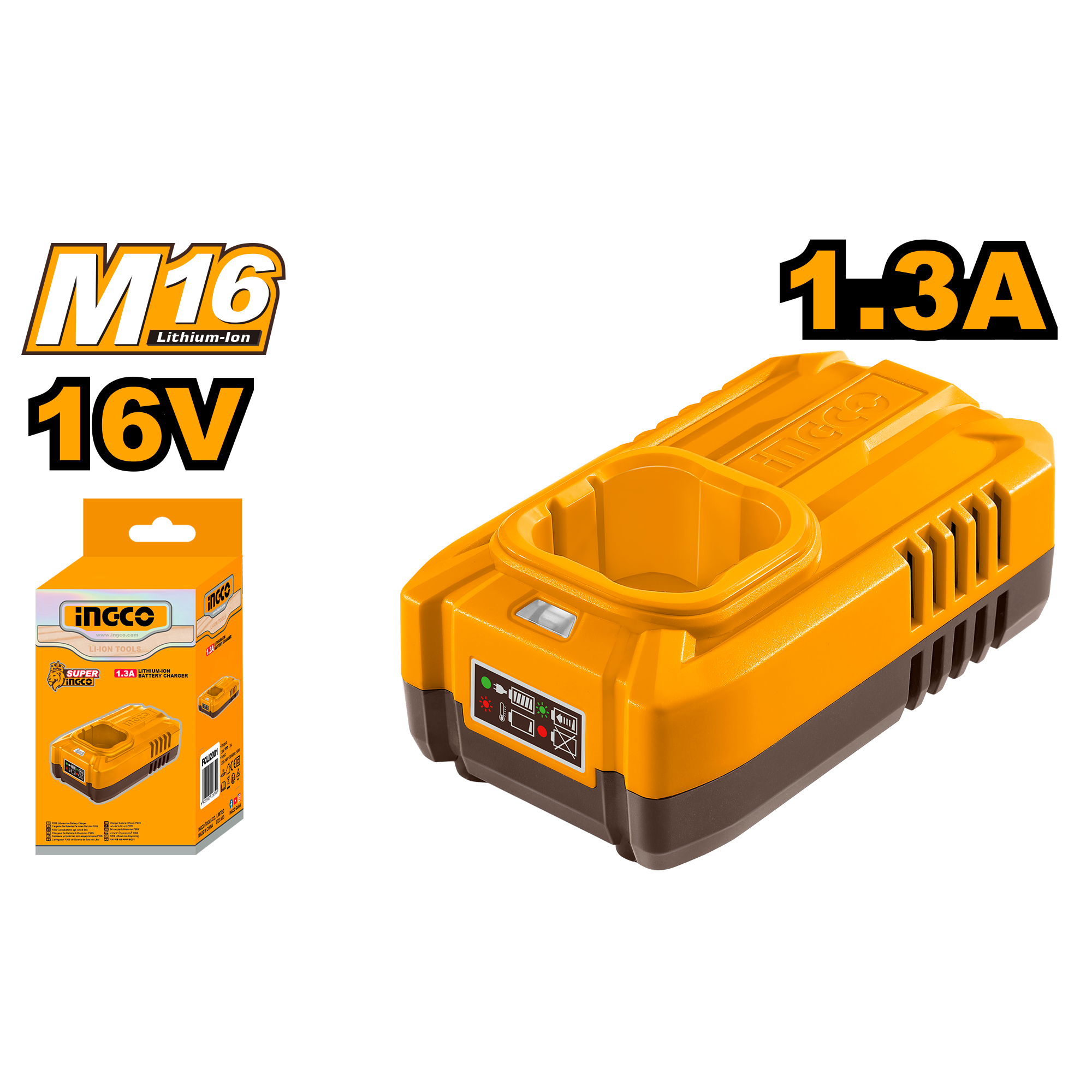 Cargador 16V - 110/120V 50/60Hz INGCO UFCLI1613