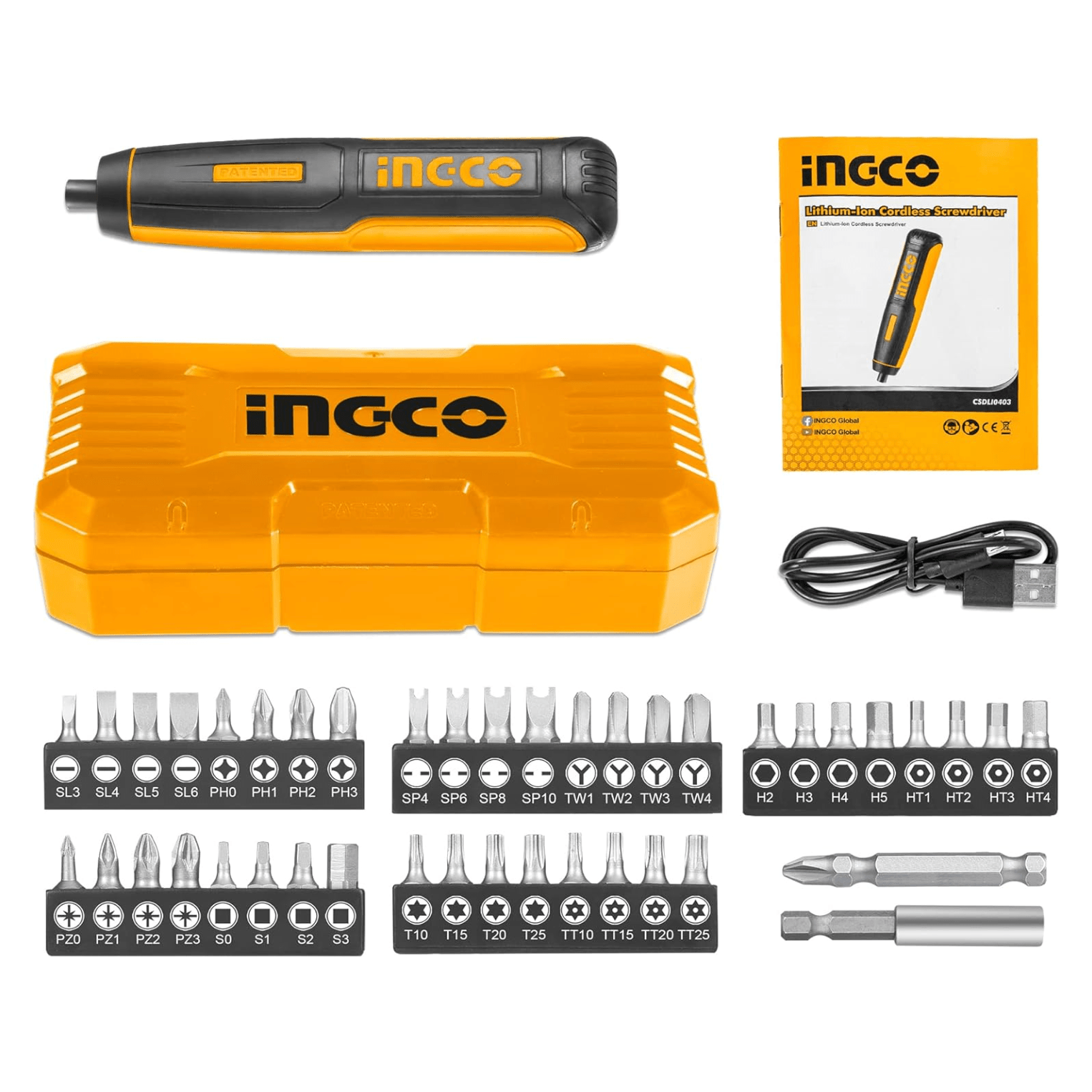Atornillador Inalmabrico Ionlitio 4v 240/min Ingco Csdli0403 - MARKEMSTORE