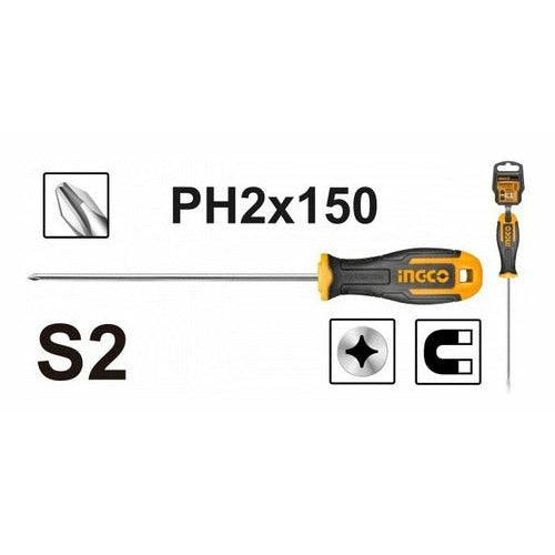 Destornillador Phillips 6x150mm Ingco Hs68ph2150 - MARKEMSTORE