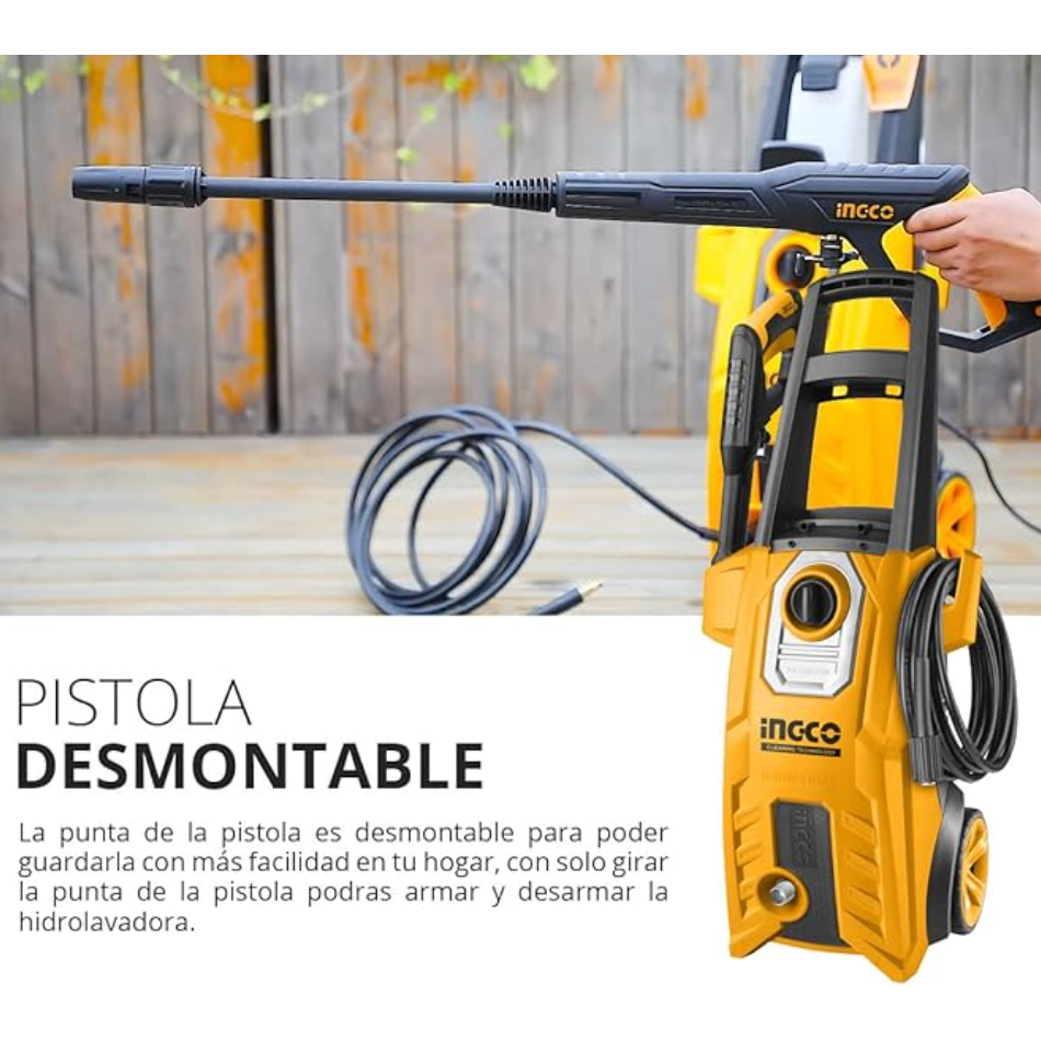 Hidrolavadora 1800W 2200 Psi 6l/min INGCO Uhpwr18008 - MARKEMSTORE