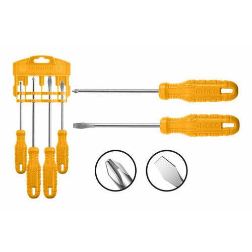 Juego Destornilladores 4pcs Ingco Hksd0458 - MARKEMSTORE