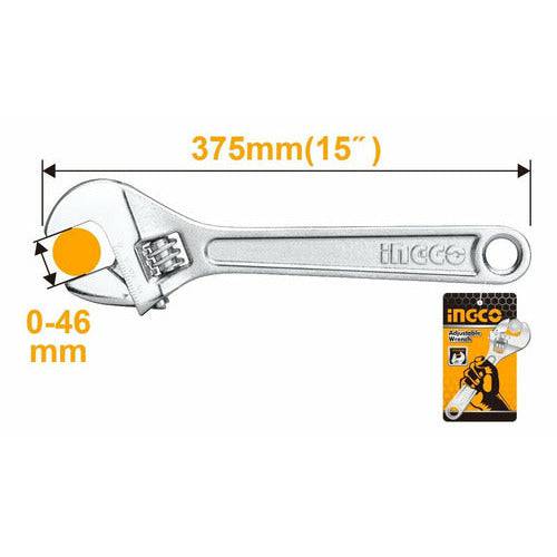 Llave Ajustable 15  Ingco Hadw131152- MARKEMSTORE
