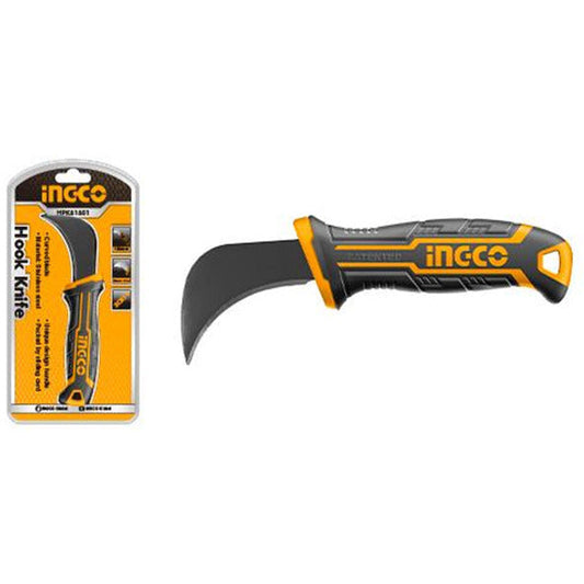 Navaja Tipo Gancho 180mm Ingco Hpk81801 - MARKEMSTORE